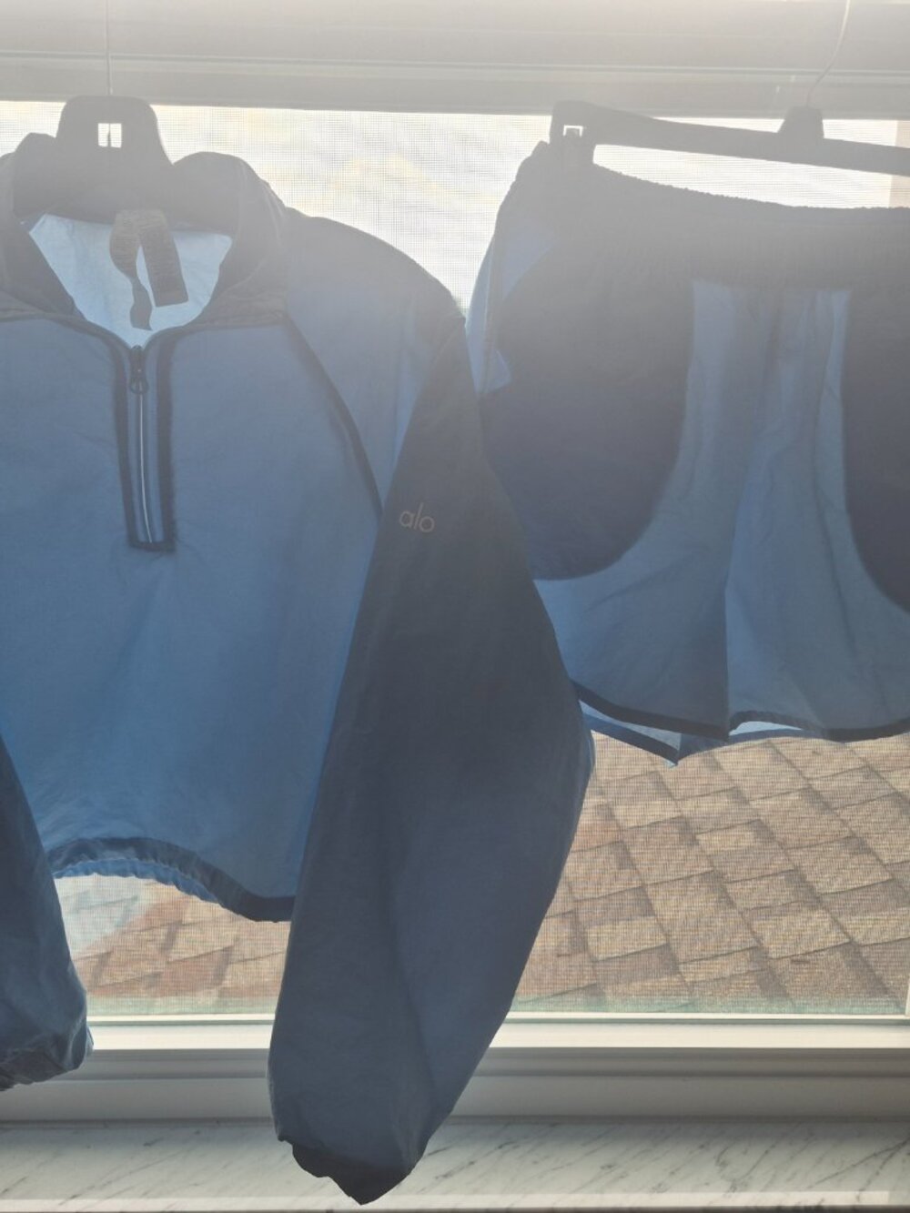 Alo yoga alumni short set provence blue - Picture 2 of 7
